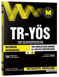 Metropol Yayınları TR-YÖS Matematik Orta Seviye Soru Bankası