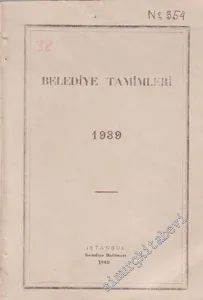 Belediye Tamimleri 1939 -        1940