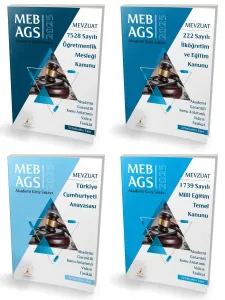 SÜPER FİYAT Pelikan Yayınları MEB - AGS Hazırlık Mevzuat Bilgisi Akademi Garantili Video Fasiküller Seti