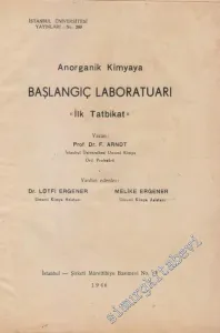 Anorganik Kimya'ya Başlangıç Laboratuarı “ İlk Tatbikat” -