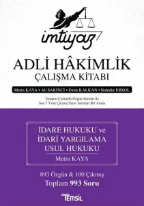 Adli Hakimlik Çalışma Kitabı İdare Hukuku ve İdari Yargılama Usul Hukuku