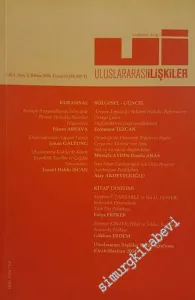 Uluslararası İlişkiler, Akademik Dergi - Cilt: 1, Sayı: 2, Yaz 2004       2004