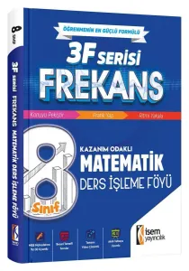İSEM YAY. 8.SINIF FREKANS MATEMATİK DERS İŞLEME FÖYÜ