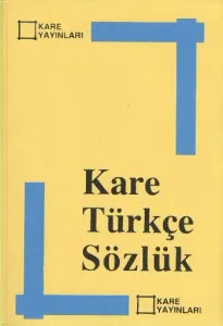 Kare Türkçe Sözlük Renkli Plastik Kapak