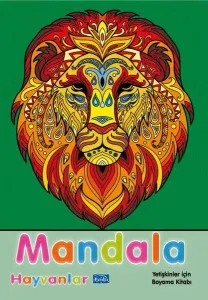 Mandala - Hayvanlar;Yetişkinler İçin Boyama Kitabı