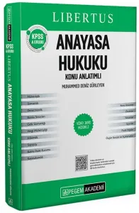 Pegem Yayınları 2025 KPSS A Grubu Libertus Anayasa Hukuku Konu Anlatımı