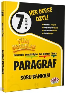 Editör Yayınları 7. Sınıf Tüm Branşlar Paragraf Soru Bankası