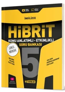 Hız Yayınları 5. Sınıf İngilizce HİBRİT Konu Anlatımlı Etkinlikli Soru Bankası