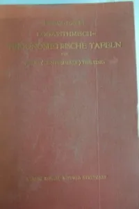 Logarithmisch Trigonometrische Tafeln