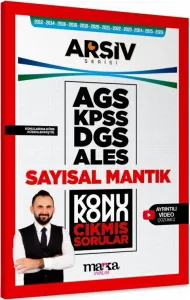 Marka Yayınları KPSS MEB-AGS DGS ALES Sayısal Mantık Çıkmış Sorular Konu Konu Çözümlü Arşiv Serisi