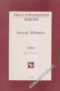 Fırat Üniversitesi Dergisi, Sosyal Bilimler - Sayı: 1  3