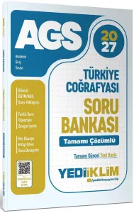 Yediiklim Yayınları 2027 MEB AGS Türkiye Coğrafyası Tamamı Çözümlü Soru Bankası