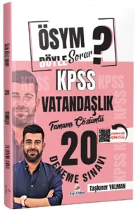 Dizgi Kitap Yayınları 2026 ÖSYM Böyle Sorar KPSS Vatandaşlık Tamamı PDF Çözümlü 20 Deneme Sınavı