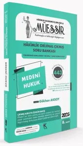 MÜESSİR 2026 Hakimlik Medeni Hukuk Orijinal Çıkmış Soru Bankası Çözümlü