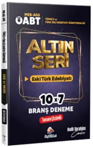 Dizgi Kitap Yayınları 2026 MEB AGS ÖABT Altın Seri Türkçe Öğretmenliği & Türk Dili ve Edebiyatı Öğretmenliği Eski Türk Edebiyatı Tamamı Çözümlü 7 Deneme Sınavı