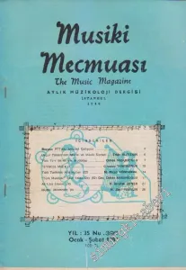 Musiki Mecmuası Aylık Müzikoloji Dergisi - Sayı: 399    36  Ocak - Şubat