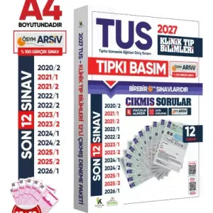 İnformal Yayınları 2027 TUS Klinik Tıp Bilimleri ÖSYM Çıkmış Soru Tıpkı Basım Son 7 Yıl 12 li Deneme