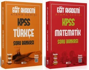 Eğit Akademi 2026 KPSS Türkçe ve Matematik Atama Serisi Soru Bankası 2'li Set