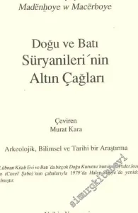 Doğu ve Batı Süryanileri'nin Altın Çağları -        1994