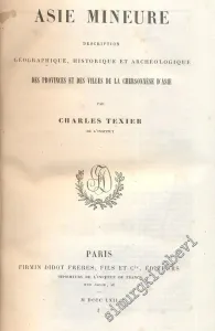 L'Univers Histoire et Description de tous les Peubles: Asie Mineure Cilt 2 -