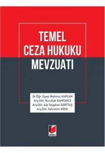 Temel Ceza Hukuku Mevzuatı
