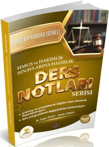 Savaş Yayınları 2026 HUKAL HMGS-HAKİMLİK Borçlar Hukuku Genel Hükümler Ders Notları