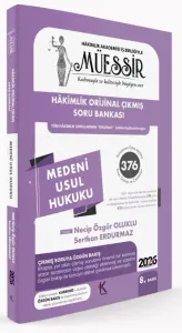 MÜESSİR 2026 Hakimlik Medeni Usul Hukuku Orijinal Çıkmış Soru Bankası Çözümlü