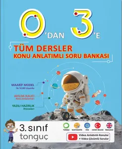 Tonguç Akademi 3. Sınıf 0'dan 3'e Tüm Dersler Konu Anlatımlı Soru Bankası