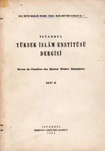 Yüksek İslam Enstitüsü Dergisi sayı II