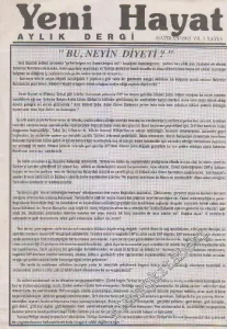 Yeni Hayat Aylık Siyasi Dergi - Sayı: 8    1  Haziran