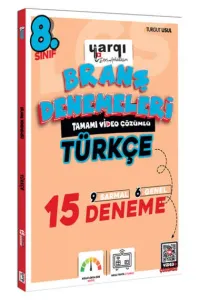 YARGI DERS ARKADAŞIM 8. SINIF TAMAMI VİDEO ÇÖZÜMLÜ TÜRKÇE 15 BRANŞ DENEMELERİ