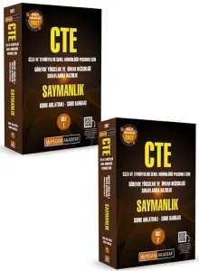 Pegem Yayınları 2027 GYS CTE Adalet Bakanlığı Konu Anlatımlı Soru Bankası-Saymanlık (2 Cilt)