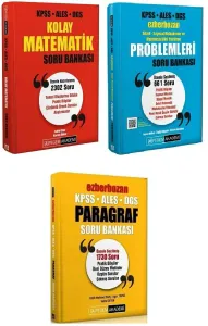 Pegem Yayınları KPSS ALES DGS Kolay Matematik Ezberbozan Problemler ve Paragraf Soru 3'lü Set