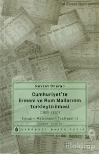 Cumhuriyet'te Ermeni ve Rum Mallarının Türkleştirilmesi (1920-1930)