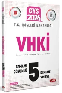Data Yayınları 2026 T.C. İçişleri Bakanlığı VHKİ GYS Tamamı Çözümlü 5 Deneme Sınavı