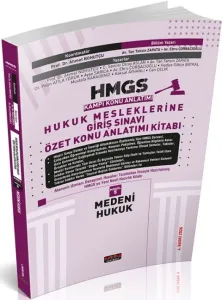 Savaş Yayınları 2026 HMGS Özet Medeni Hukuk Konu Anlatımı