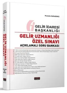 Savaş Yayınları 2021 Gelir Uzmanlığı Özel Sınavı Açıklamalı Soru Bankası