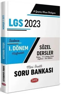 Data Yayınları 2023 LGS 1. Dönem Sözel Soru Bankası