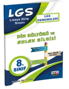 Tekiz 8. Sınıf LGS Din Kültürü ve Ahlak Bilgisi Denemeleri-YENİ