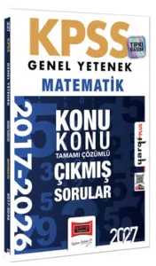 Yargı Yayınları 2027 KPSS Genel Yetenek Matematik Konu Konu Tamamı Çözümlü 10 Yıl Çıkmış Sorular