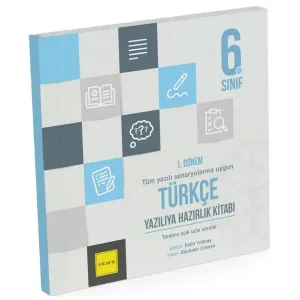 Kare Yayınları 6. Sınıf 1. Dönem Türkçe Yazılıya Hazırlık Kitabı
