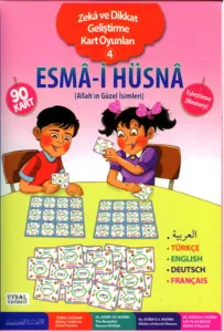 Esma-i Hüsna - Zeka ve Dikkat Geliştirme Kart Oyunları 4; Allah'ın Güzel İsimleri (5 Dilde)