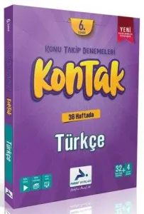 Paraf Yayınları 6. Sınıf Türkçe Kontak Konu Takip Denemeleri