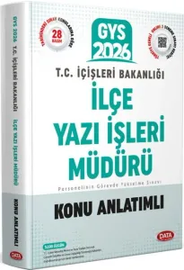 Data Yayınları 2026 T.C. İçişleri Bakanlığı İlçe Yazı İşleri Müdürü GYS Konu Anlatımlı