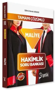 Yetki Yayınları 2026 Hakimlik Maliye Soru Bankası