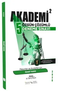 İlken Yayınları 2026 İdari Yargı Hakimlik 5 Özgün Deneme Çözümlü
