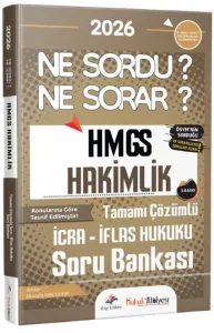 Dizgi Kitap Yayınları 2026 Hukuk Atölyesi HMGS Hakimlik Ne Sordu Ne Sorar İcra İflas Hukuku Tamamı Çözümlü Soru Bankası