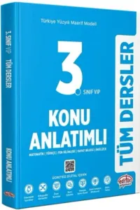 Editör 3. Sınıf Tüm Dersler Konu Anlatımlı Maarif Model 2027