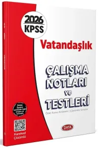 Data Yayınları 2026 KPSS Vatandaşlık Çalışma Notları ve Testleri