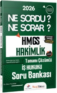 Dizgi Kitap Yayınları 2026 Hukuk Atölyesi HMGS Hakimlik Ne Sordu Ne Sorar İş Hukuku Tamamı Çözümlü Soru Bankası
